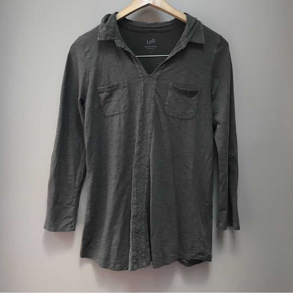 J. Jill 100% Cotton Olive Tunic (M)